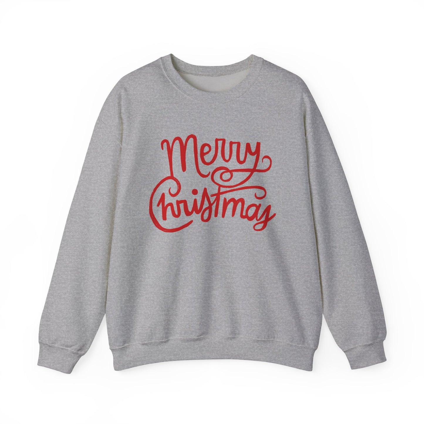 Merry Christmas Script (Red) Sweatshirt