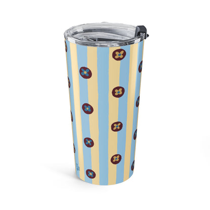 Pajama Stripe Blue Tumbler