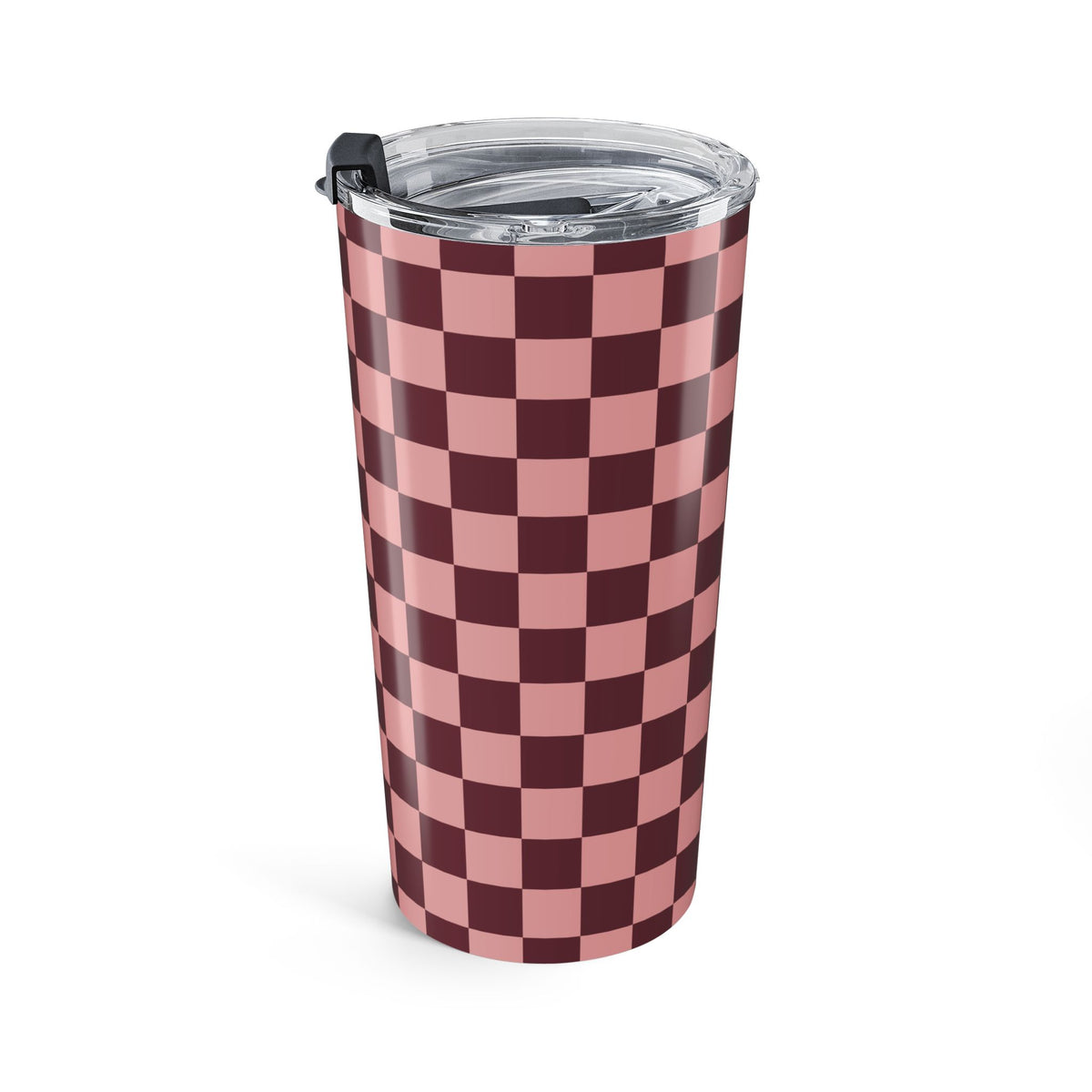 Checkers in Rose Tumbler