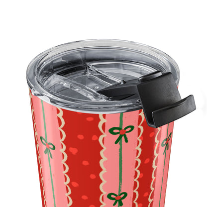 Coquette Red Stripe Tumbler
