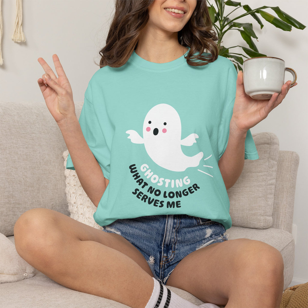 Ghosting What No Longer Serves Me - Halloween T-Shirt