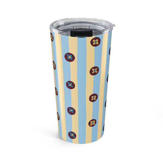 Pajama Stripe Blue Tumbler