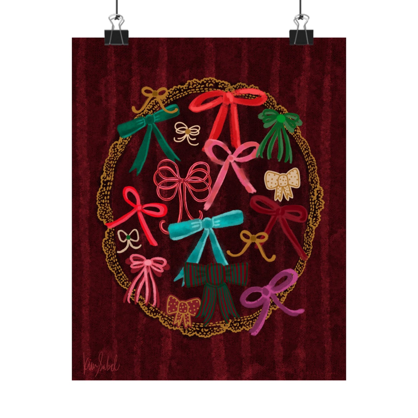 Art Print 8x10 • Bows on Berry