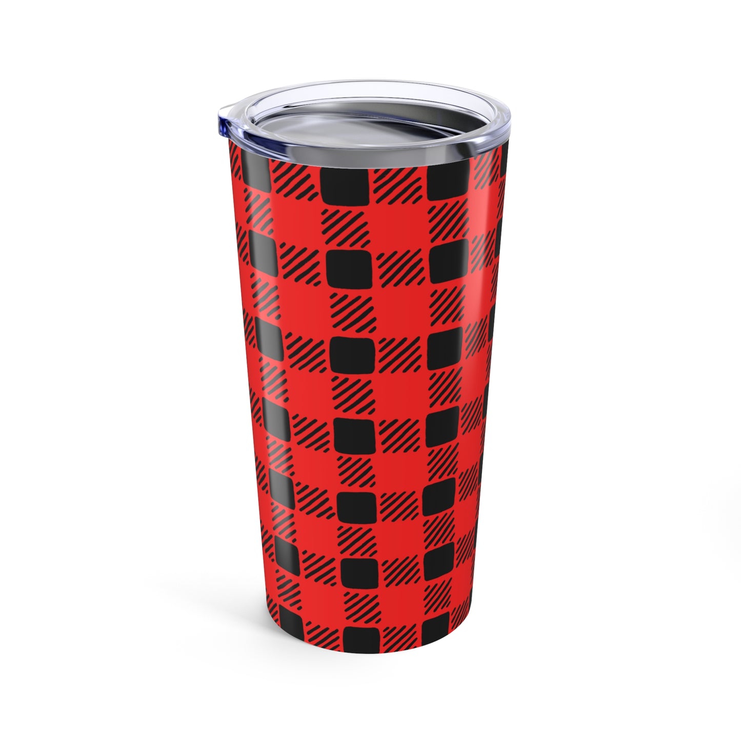 Campy Red Buffalo Plaid Tumbler