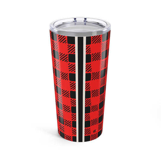 Campy Red Buffalo Plaid Tumbler