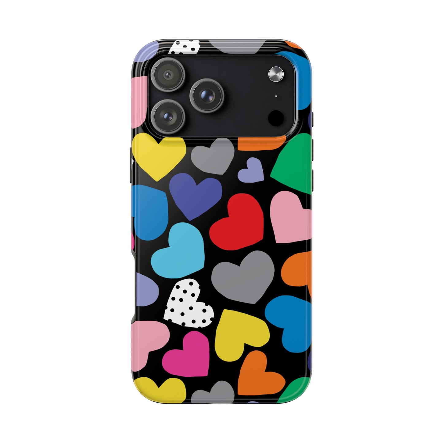 Tough Phone Case • Hearts Multi