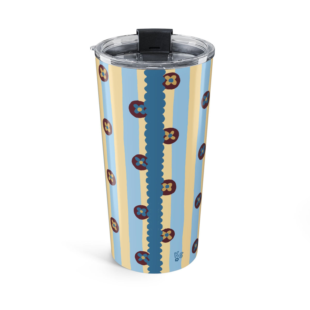 Pajama Stripe Blue Tumbler
