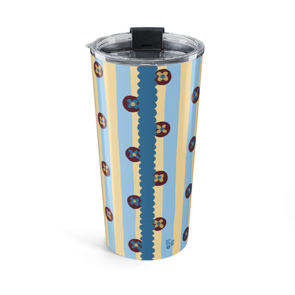 Pajama Stripe Blue Tumbler