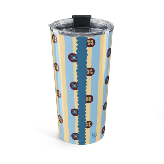 Pajama Stripe Blue Tumbler