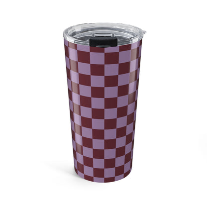 Checkers in Grape Tumbler