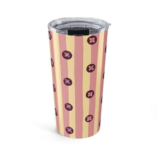 Pajama Stripe Pink Tumbler