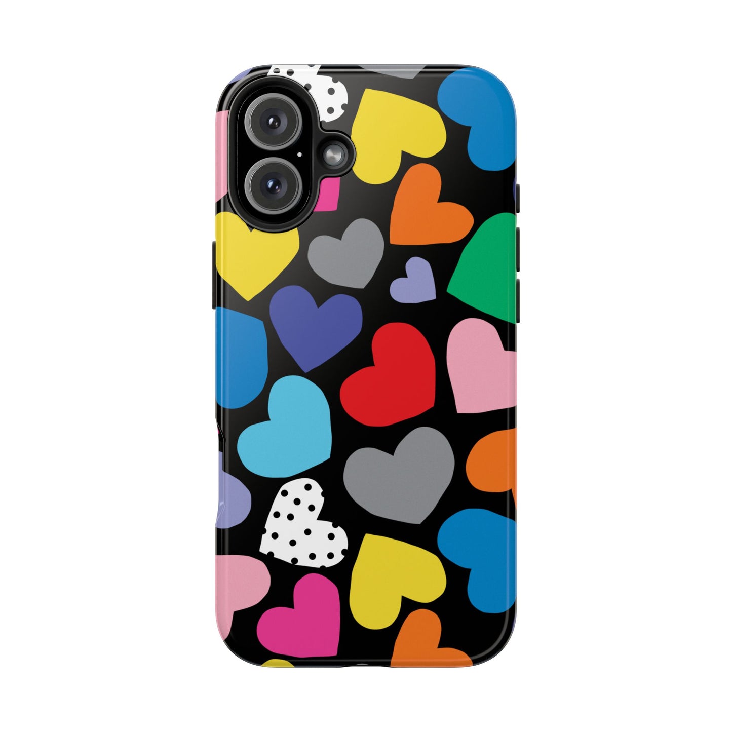 Tough Phone Case • Hearts Multi
